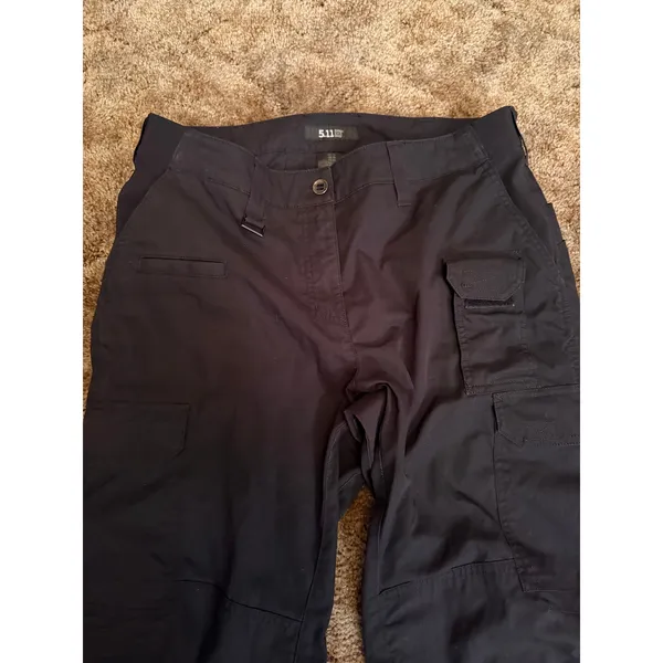 5.11 Tactical Utility Cargo Pants Black Rugged Work Wear Gorpcore Rip Stop - Image 2