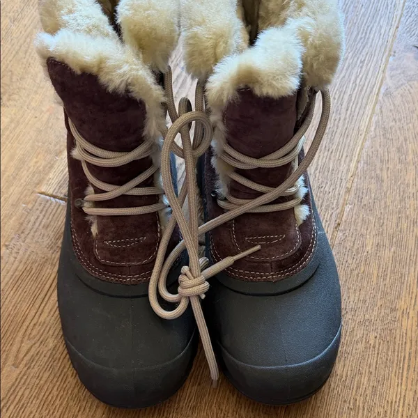 Sorel Tan and Black Fur-Lined‎ Boots women’s 8 - Image 7