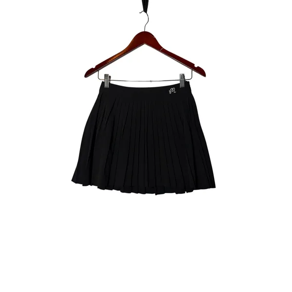 Malbon black Kate pleated A-line silhouette and built-in shorts sz 2 - Image 2