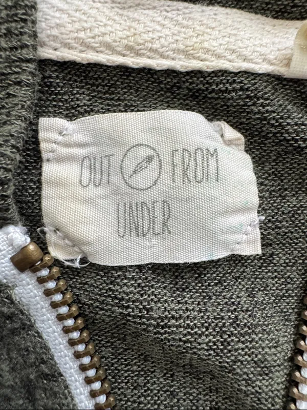Out From Under Women's Olive Green Hooded Zip Sweater - Image 3