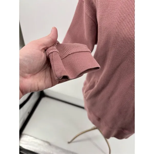 Zara New York 5th Ave Ribbed Hoodie Size M Pink - Image 6