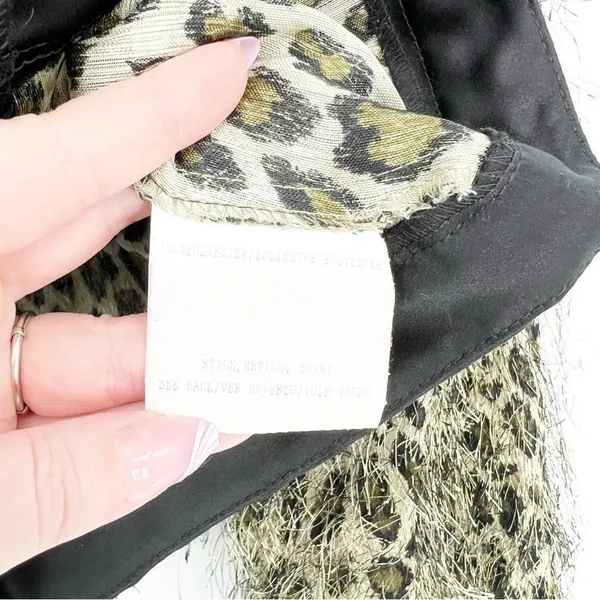 Vintage En Francais by Huey Waltzer Animal Print Eyelash‎ Jacket Size S MobWife - Image 7