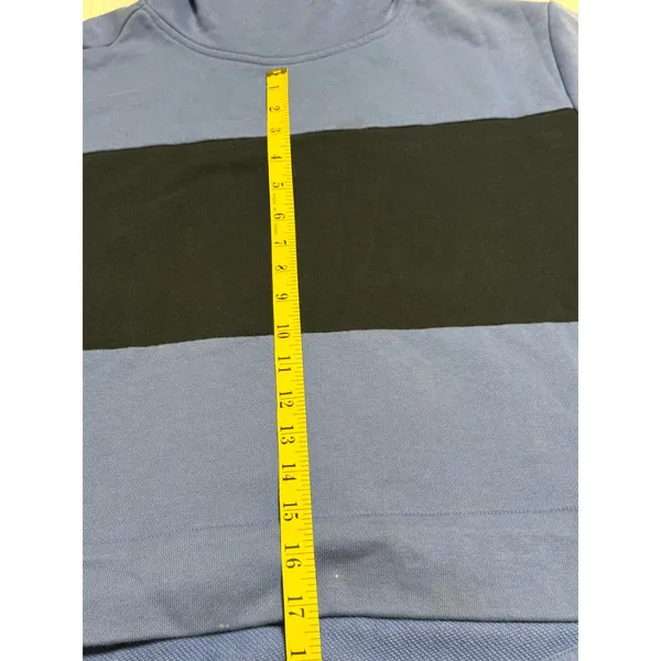 Adidas Cowl Neck Colorblock Pullover Sweatshirt‎ Blue Navy Women's XL - Image 6