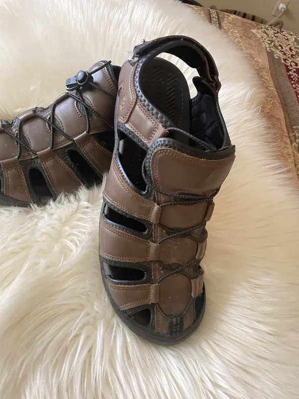 Khombu Men’s Travis Brown Black Fisherman Sandals Outdoor Hiking Walking - Image 3