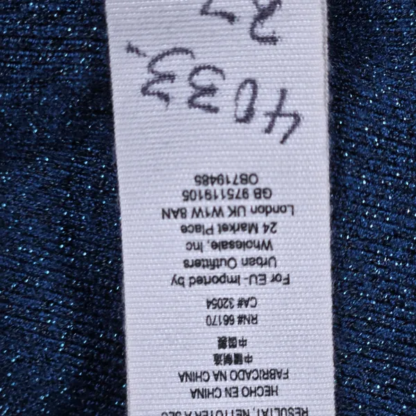 Free People Teal Blue‎ Let It Shine Sweatshirt OB719485 Small - Image 7
