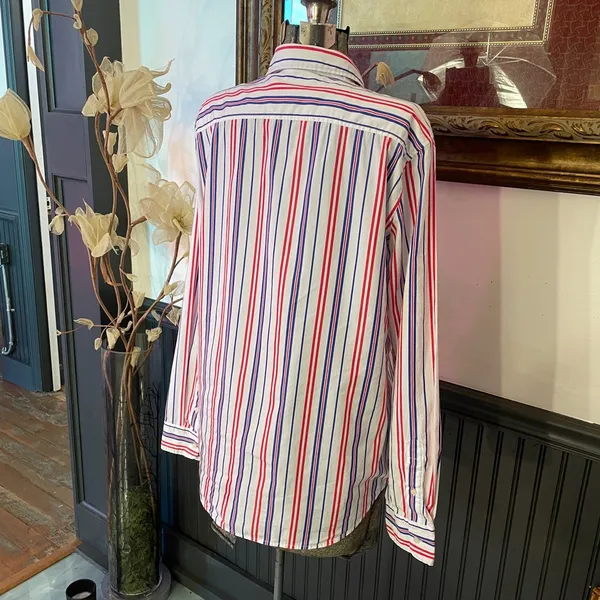 Ralph Lauren Black Label Striped Cotton Broadcloth Button Down Shirt - L 🧡🎀 - Image 8