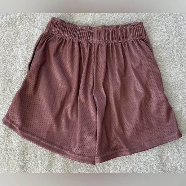 NWT Inaka gym shorts size small mauva brown pink color - Image 7