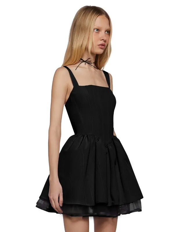Sugar Thrillz Magic Moves Corset Basque Waist Peplum Dress Goth in Black Size M - Image 3
