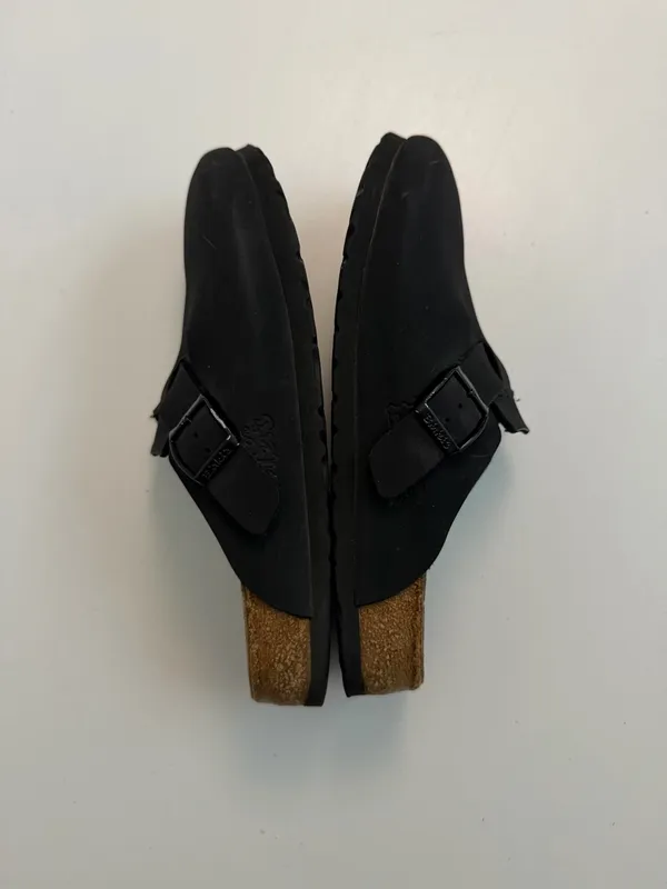 Birkenstock Clogs Boston Birki’s Potato Slip On Comfort Travel Lightweight Black - Image 7