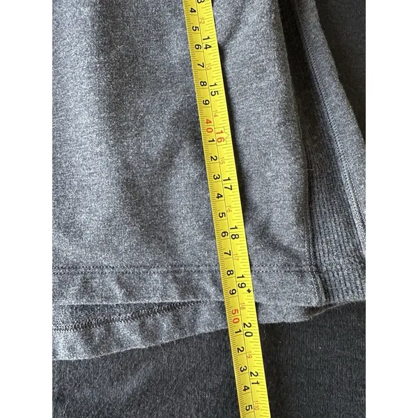 Lululemon Start‎ Anew Skirt Heathered Grey Cotton Elastane Ribbed Sides Size 2 - Image 6