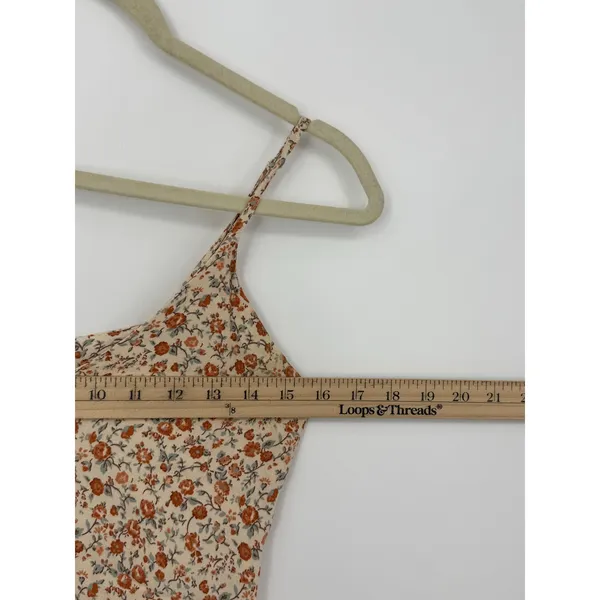 Reformation Rovino Floral Cami Tank Top Cream Rust Ditsy Print XS Fairy - Image 8