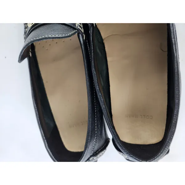 Cole Haan Women's Leather Driving Loafers Navy Gray Shoes Slip On 7.5 Size 8B - Image 6
