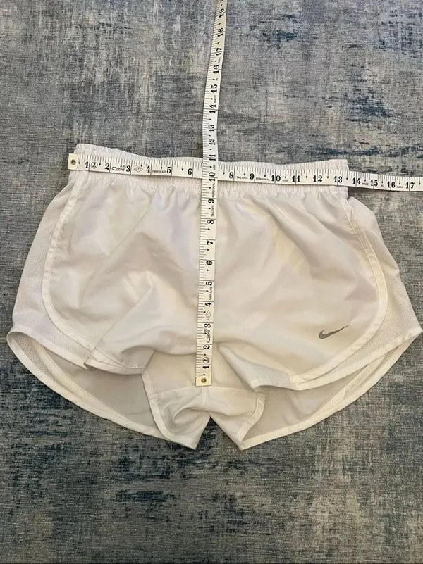 Nike White Tempo Brief Lined Athletic Running Shorts Women's Small - Image 6