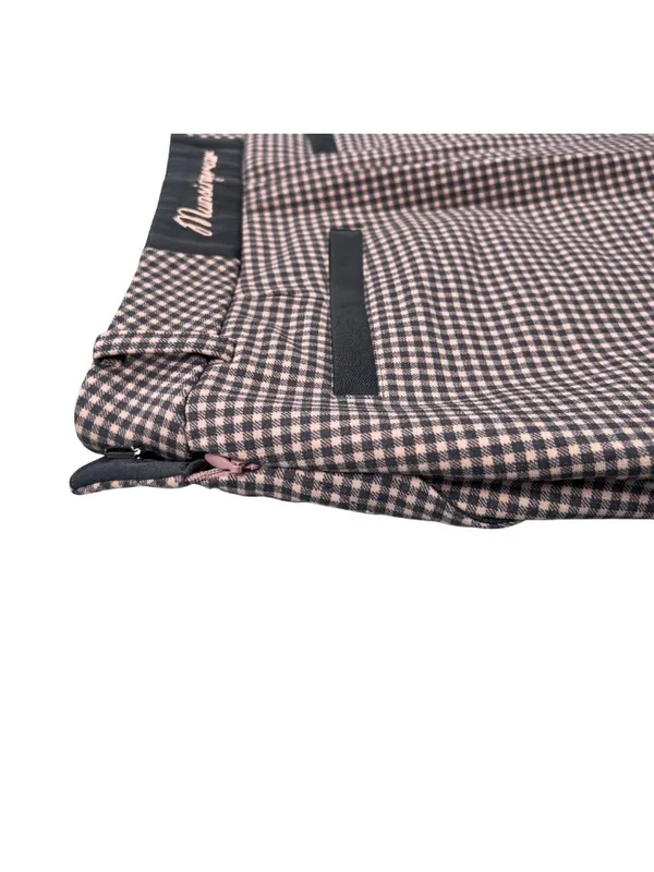 Munsingwear Golf Skort S Pink Navy Houndstooth Wrap Skirt - Image 5