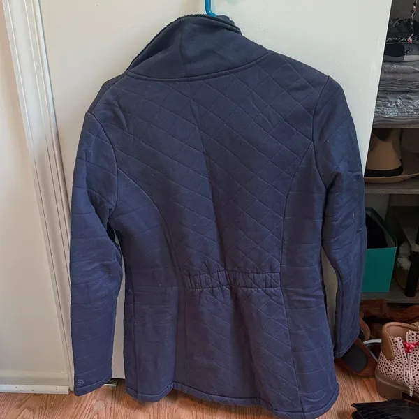 The North Face‎ Quilted Fleece Lined Jacket Navy Womens M Caroluna Fit & Flare - Image 3