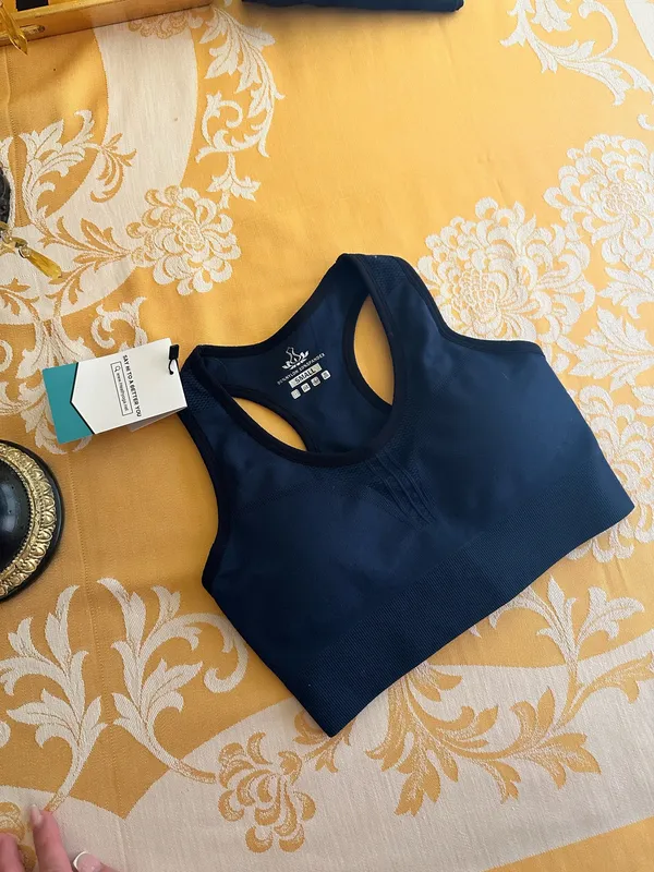 Heathyoga Sports Bra Blue - Image 2
