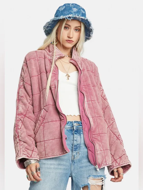 Free people Dolman Quilted Knit Jacket - Image 4
