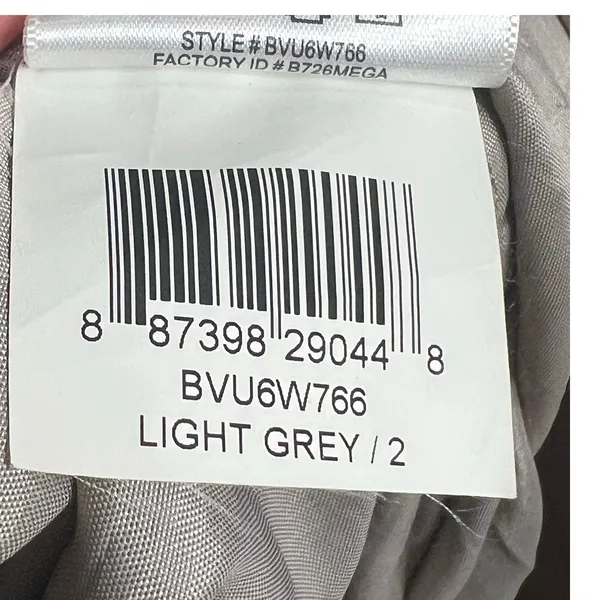 BCBGeneration Mini Dress 2 Light Gray Metallic Studded Pockets Fit Flare HOCO‎ - Image 15
