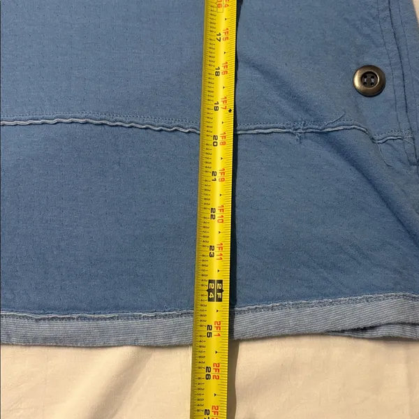 Women’s Multiples Ice Blue Cotton Top SZ S Athleisure Comfy Casual - Image 6