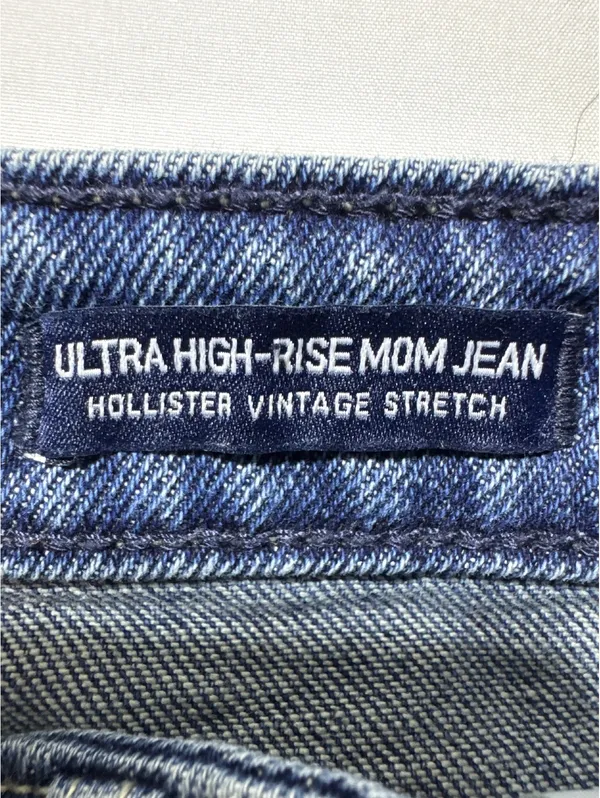 Hollister Ultra High-Rise Mom Jeans W29 L27 - Classic Blue - Image 7