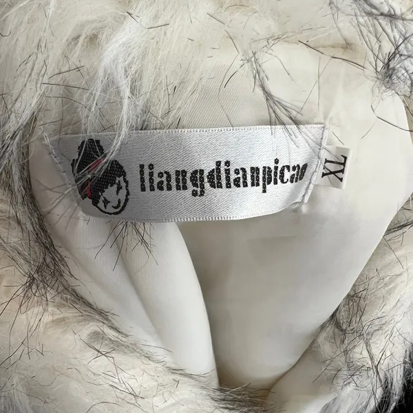 White Faux Fur Vest Y2K‎ 2000s Festival Retro Snow Bunny Winter Large - Image 3
