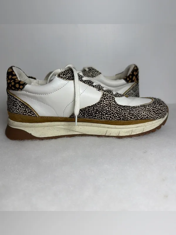 Madewell Sneakers Unisex Kickoff Trainer Leather Calf Hair Lace Up - Image 11