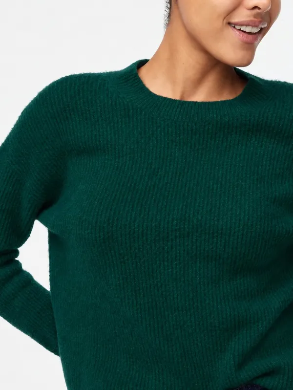 J Crew Ribbed Boyfriend Sweater In Extra Soft Yarn - Image 2