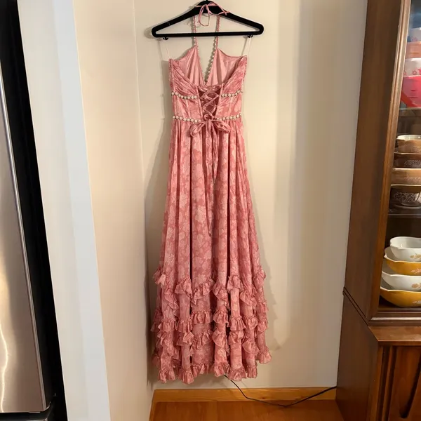 V. Chapman The Scarlette Dress in Pink Peony Print - Image 7