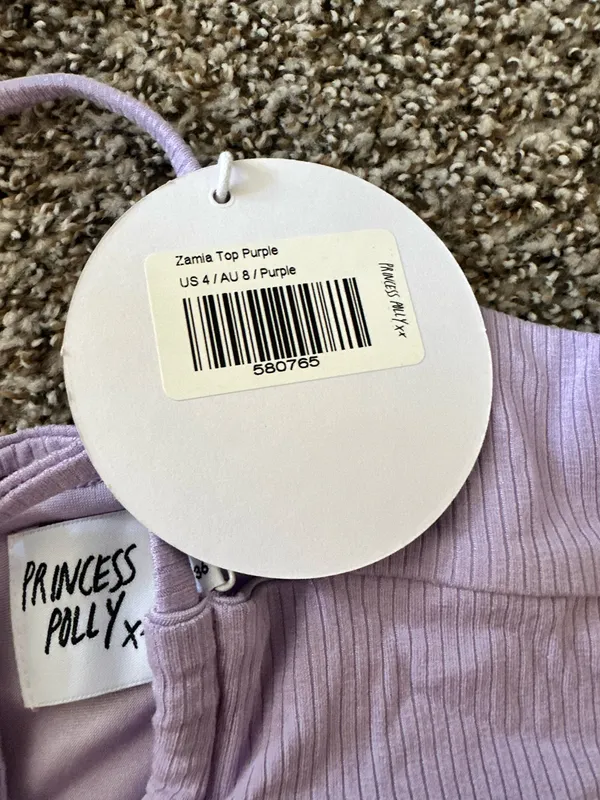 purple princess polly cropped tank - Image 3
