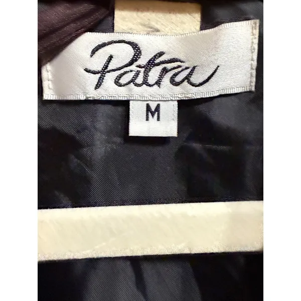 Victorian Gothic Patra Black Flocked Velvet Scroll Evening Coat‎ Sz M Witchy - Image 4