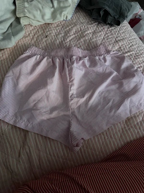 SheIn Pink Striped Shorts - Image 2