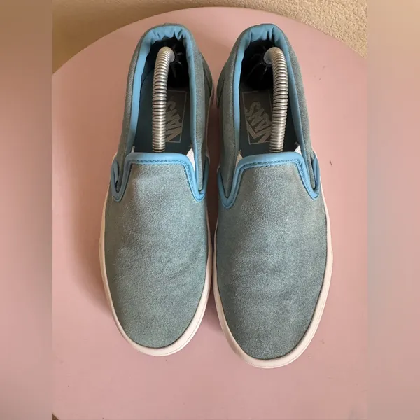 Vans Light Blue Slip on Womens size 7 - Image 9