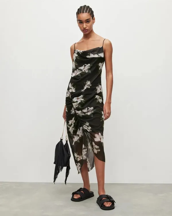 ALLSAINTS Ulla Alessandra Midi Dress Size 6 - Image 4