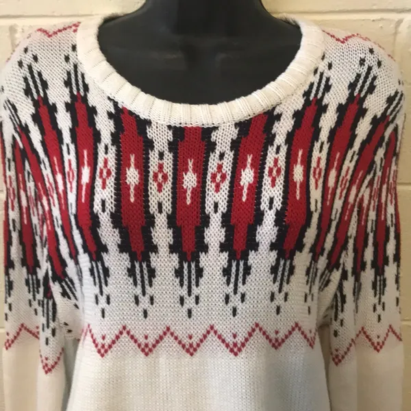 Cotton On light weight fairisle Christmas winter sweater M new - Image 4
