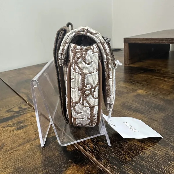Dior X Cactus Jack Belt Bag Small Brown Canvas Leather Monogram Fanny Pack Italy - Image 12