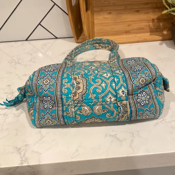 Vera Bradley Totally Turq Rectangular Shoulder bag Y2K bohemian retired pattern - Image 7