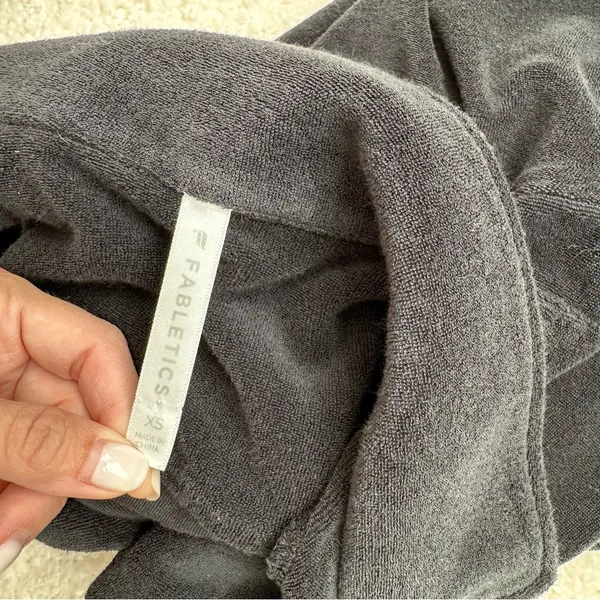 Fabletics Island Terry Cloth Boxy Button Up Shirt - Image 6