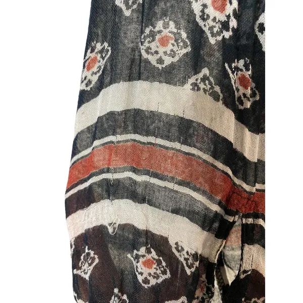 Free People‎ Before Dawn Top Black Boho Blouse Women's Size XS - Image 10