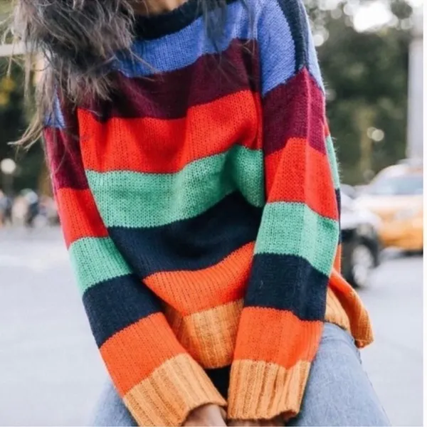 Urban Outfitters Bobby Boyfriend Striped Sweater D40‎ - Image 2