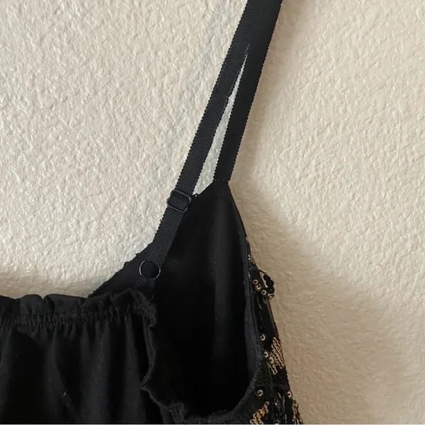 Anthropologie Porridge Orinda Sequin Fringe Cami Tank Gatsby Party Glam - Small - Image 7