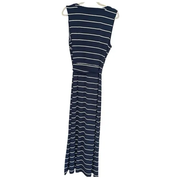✨TALBOTS  BUTTON-FRONT STRIPE JERSEY MAXI SZ LARGE DRESS✨ - Image 11