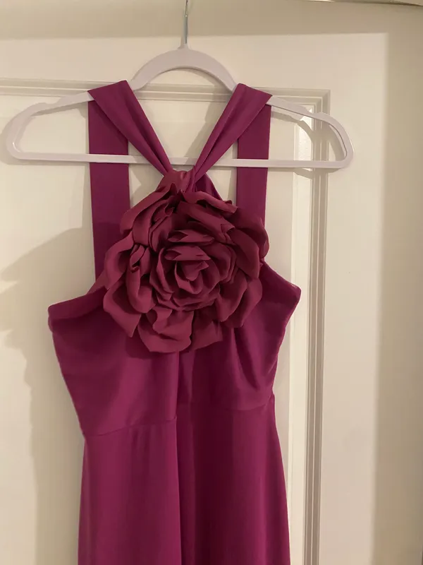 Quiz Purple Detachable Flower Dress - Image 8