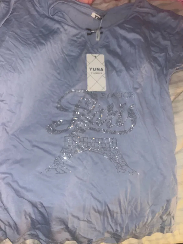 Boutique Paris France glitter shirt - Image 5