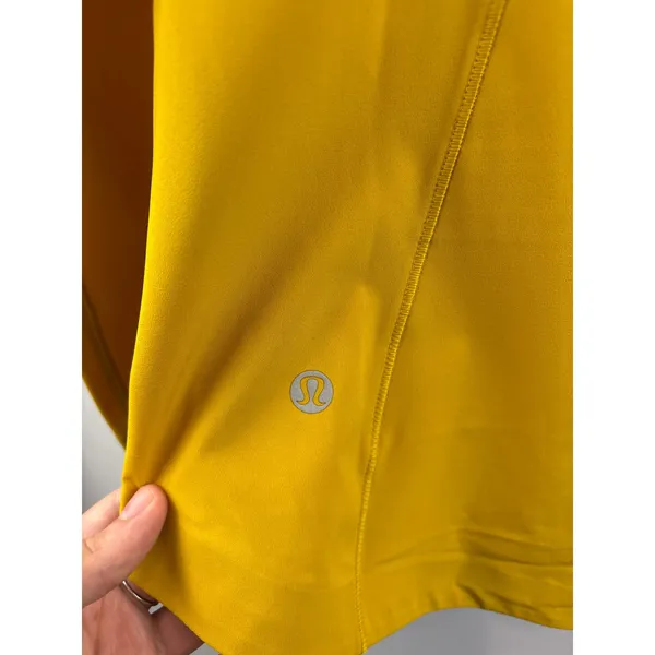 Women’s LuluLemon Size 12 Mustard Yellow Hooded Windbreaker - Image 4
