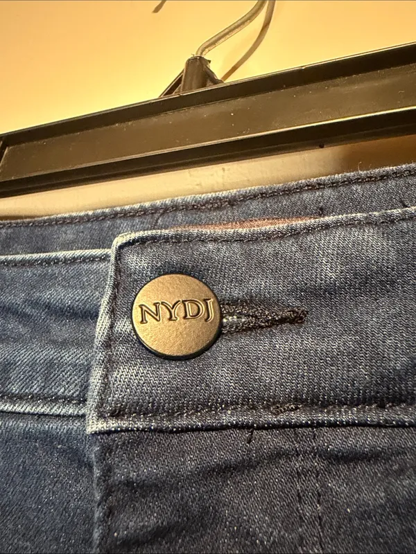NYDJ Slim Bootcut Lift Tuck Technology Denim Dark Blue Jeans SZ 16 - Image 4