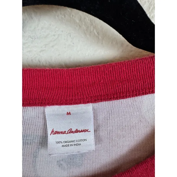 Hanna‎ Andersson Penguin Pajama Top Womens Medium Long Sleeve Cotton Christmas - Image 3