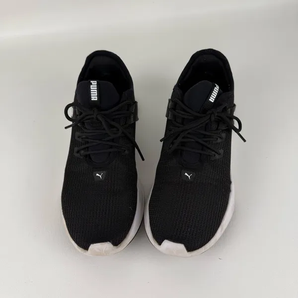 Puma Black Athletic Shoes with White Soles - Image 2