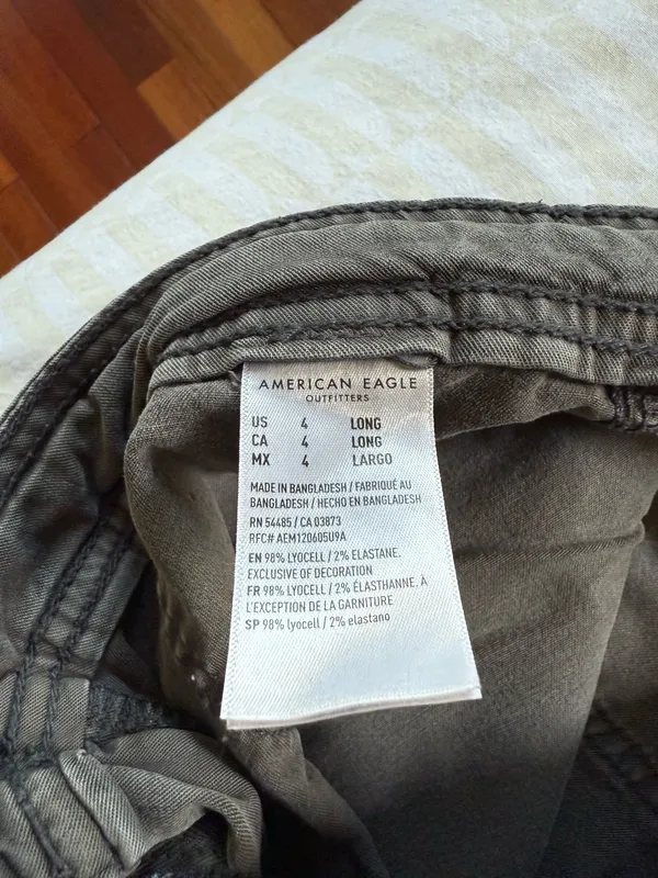 American Eagle Dreamy Drape Stretch Super High-Waisted Baggy Wide-Leg Pant - Image 4