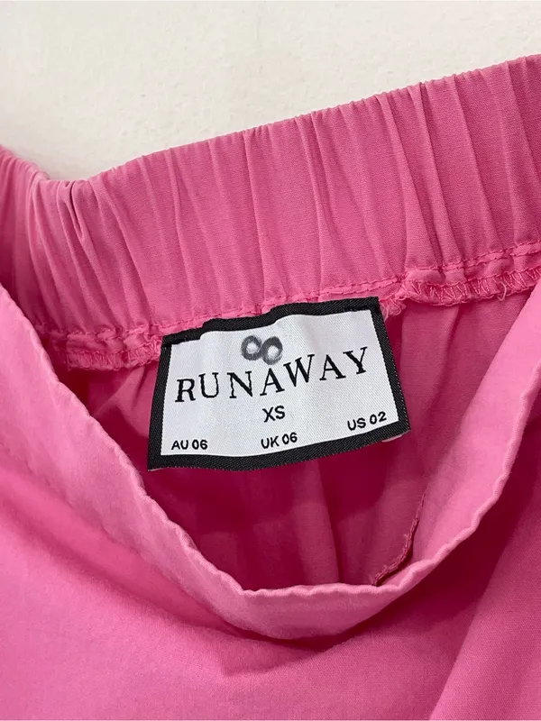 RUNAWAY The Label Ayla Hot Pink Crop Top Tiered Maxi Skirt Set XS - Image 8