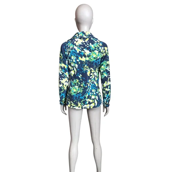 Columbia Blue, Yellow and White Patterned Pullover - Image 4